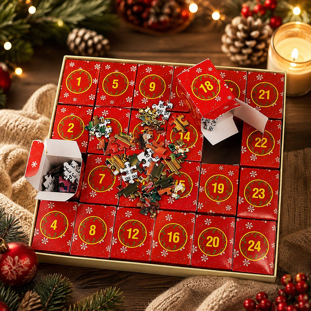 24-DAY PUZZLE ADVENT CALENDAR – 1008 PIECE JIGSAW