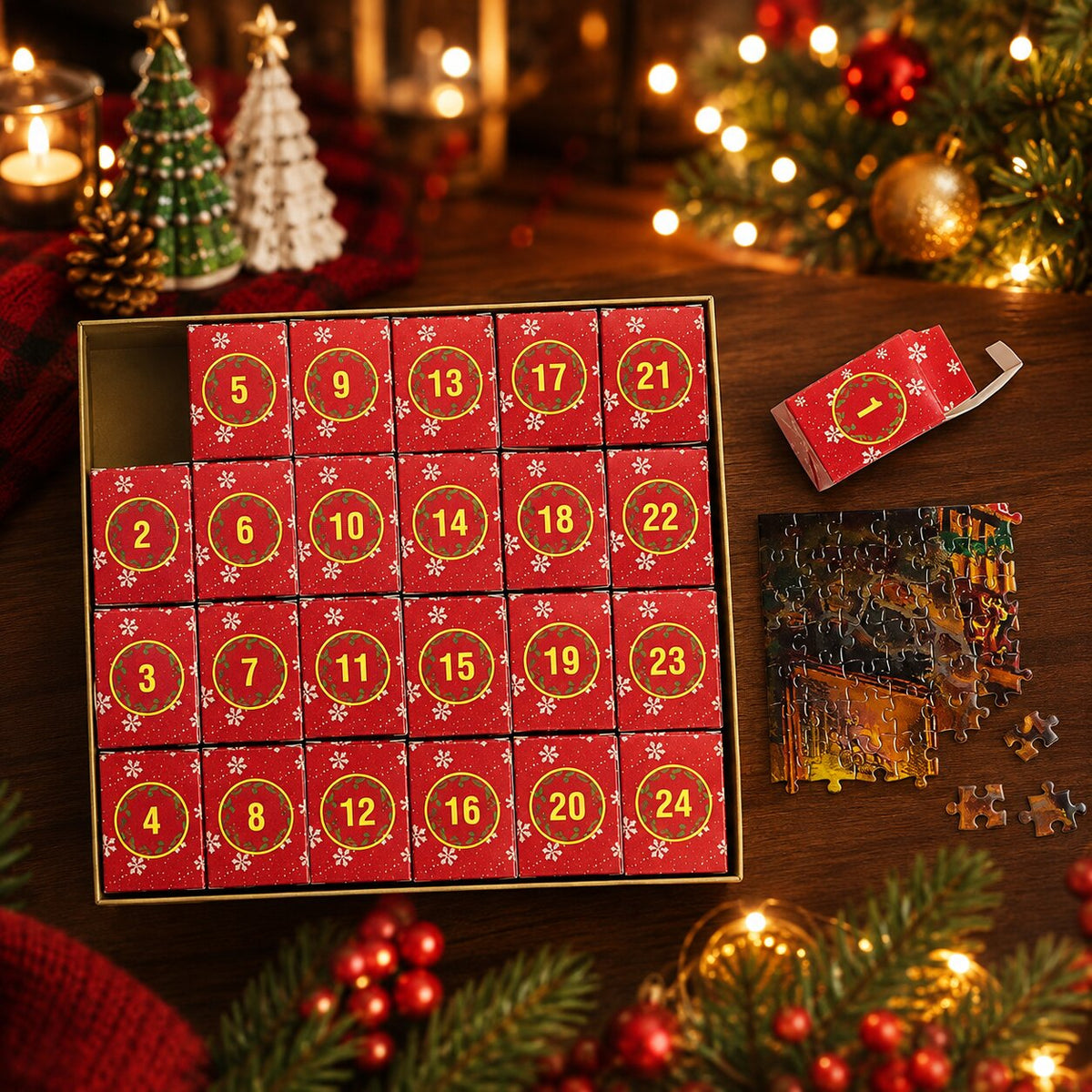 24-DAY PUZZLE ADVENT CALENDAR – 1008 PIECE JIGSAW
