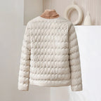Lidewij | Wave-Quilted Snap-Front Puffer Jacket for Women