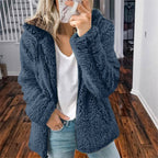 Laila | Zip-Up Hooded Fleece Jacket for Women
