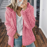 Laila | Zip-Up Hooded Fleece Jacket for Women