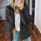Laila | Zip-Up Hooded Fleece Jacket for Women