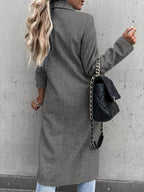 Wren | Double-Breasted Notch Collar Wool-Blend Coat for Women