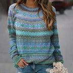 Hazelmae | Fair Isle Sweater with Crew Neck for Women
