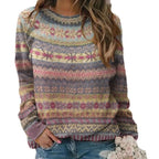 Hazelmae | Fair Isle Sweater with Crew Neck for Women