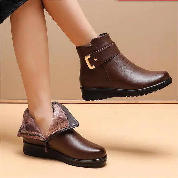Hedda | Quilted Wide Toe Ankle Boots with Zip Closure for Women