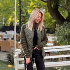 Leontine Patchwork Quilted Puffer Jacket for Women