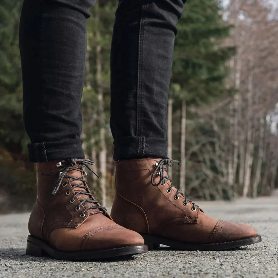 Thierry | Men's Winter Boots with Reinforced Toe and Lace-Up Front