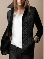 Editha | Longline Notch Lapel Coat with Belted Waist for Women