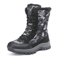 Annemette - Camo Lace-Up Waterproof Boots for Women