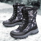 Annemette - Camo Lace-Up Waterproof Boots for Women