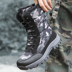 Annemette - Camo Lace-Up Waterproof Boots for Women