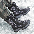 Annemette - Camo Lace-Up Waterproof Boots for Women