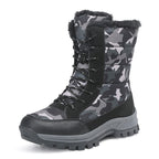 Annemette - Camo Lace-Up Waterproof Boots for Women