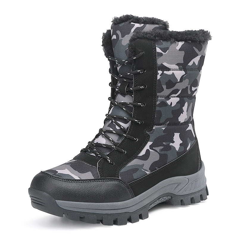 Annemette - Camo Lace-Up Waterproof Boots for Women