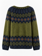 Esme | Patterned Fair Isle Sweater with Ribbed Cuffs for Women