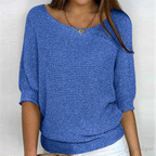 Nadja | Ribbed Crew Neck Sweater for Women