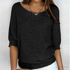 Nadja | Ribbed Crew Neck Sweater for Women
