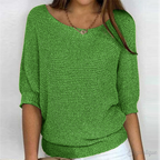 Nadja | Ribbed Crew Neck Sweater for Women