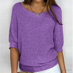 Nadja | Ribbed Crew Neck Sweater for Women