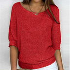 Nadja | Ribbed Crew Neck Sweater for Women