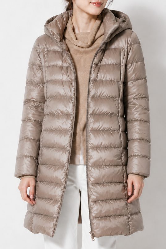 Lise | Quilted Packable Puffer Jacket with Detachable Hood
