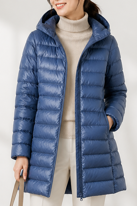 Lise | Quilted Packable Puffer Jacket with Detachable Hood