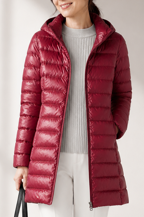 Lise | Quilted Packable Puffer Jacket with Detachable Hood