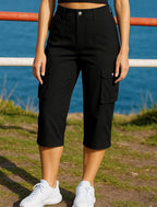 Elvira | High-Waist Cargo Sweatpants with Pockets for Women