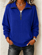 Elisa | Cable Knit Quarter-Zip Cardigan Pullover for Women