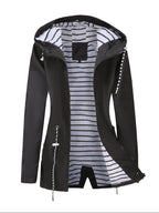 Giselle | Hooded Zip-Front Utility Jacket for Women