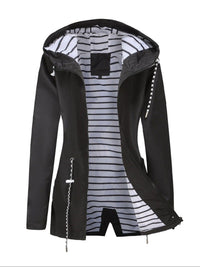 Giselle | Hooded Zip-Front Utility Jacket for Women