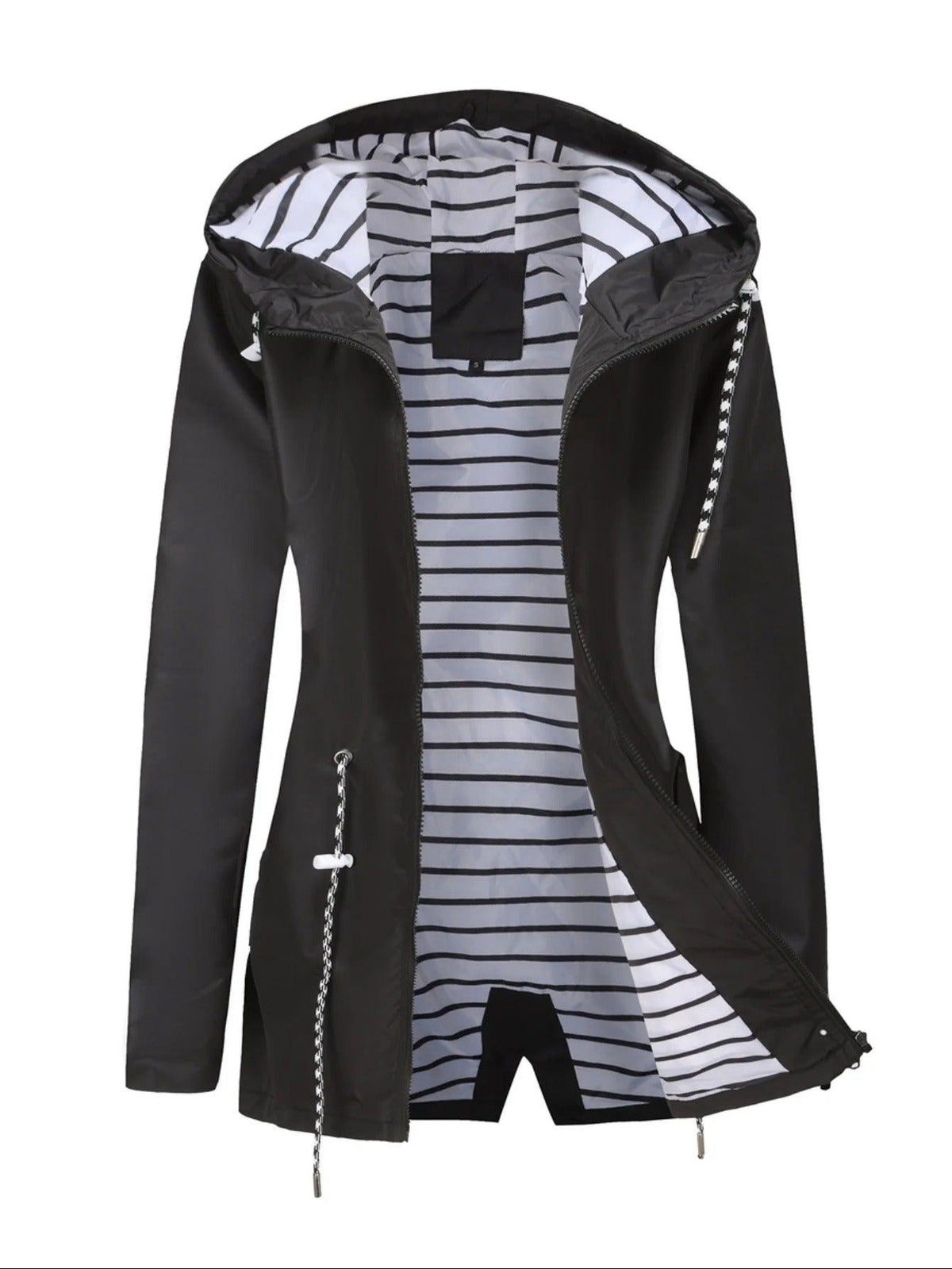 Giselle | Hooded Zip-Front Utility Jacket for Women