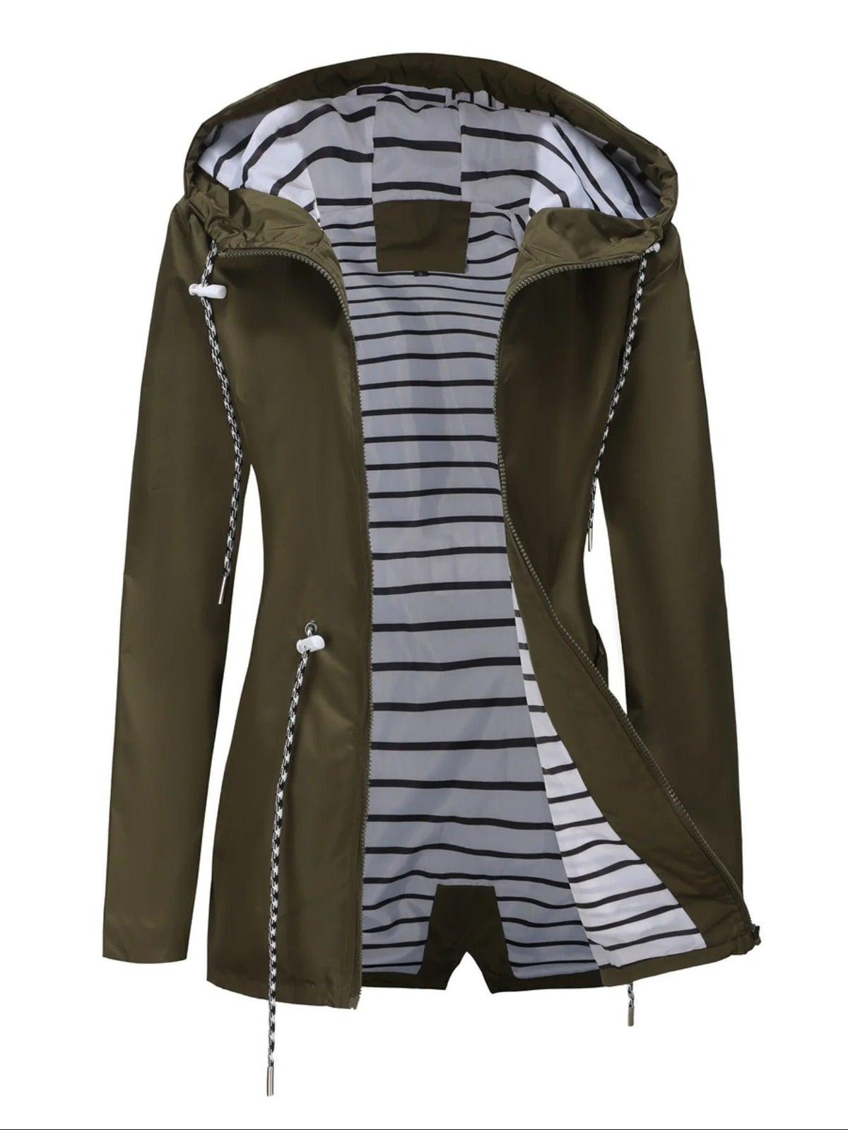 Giselle | Hooded Zip-Front Utility Jacket for Women
