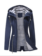 Giselle | Hooded Zip-Front Utility Jacket for Women