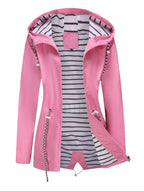 Giselle | Hooded Zip-Front Utility Jacket for Women