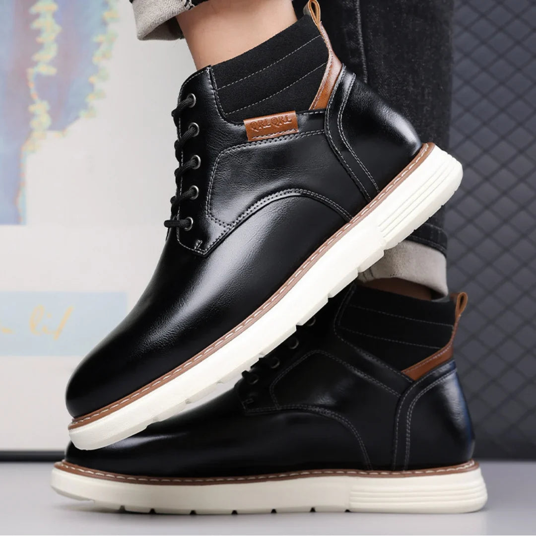Wendel | Men's Lace-Up Winter Boots with Padded Collar