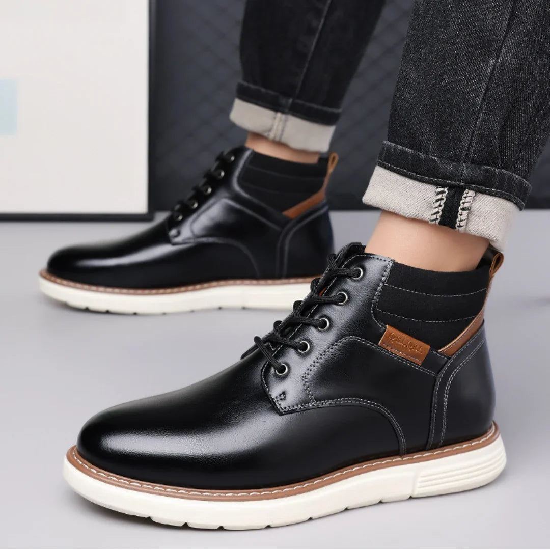 Wendel | Men's Lace-Up Winter Boots with Padded Collar