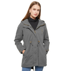 Elowyra | Hooded Windproof Utility Jacket for Women