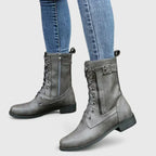 Marilou | Lace-Up Combat Winter Boot with Buckle for Women