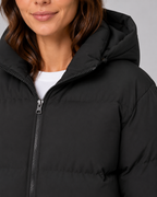 Cecilie | Hooded Quilted Puffer Jacket with Drawstring Hem