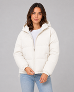 Cecilie | Hooded Quilted Puffer Jacket with Drawstring Hem