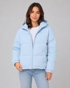 Cecilie | Hooded Quilted Puffer Jacket with Drawstring Hem