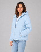 Cecilie | Hooded Quilted Puffer Jacket with Drawstring Hem