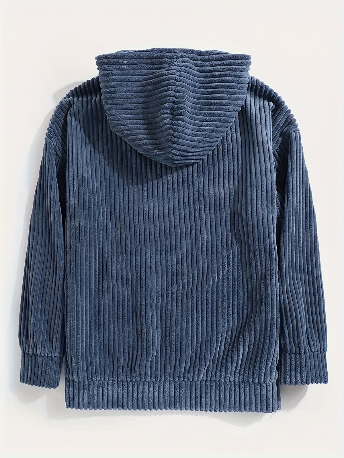 Priska | Ribbed Cord-Look Kangaroo Pocket Hoodie for Women