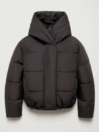 Laurence | Cropped Hooded Puffer Jacket for Women