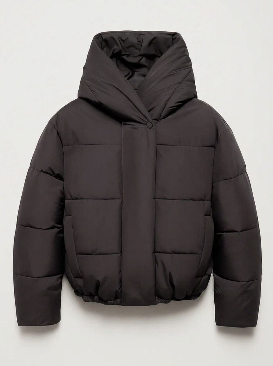 Laurence | Cropped Hooded Puffer Jacket for Women