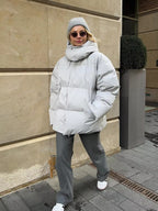 Amelie | Quilted Hooded Puffer Jacket with Zip-Front for Women